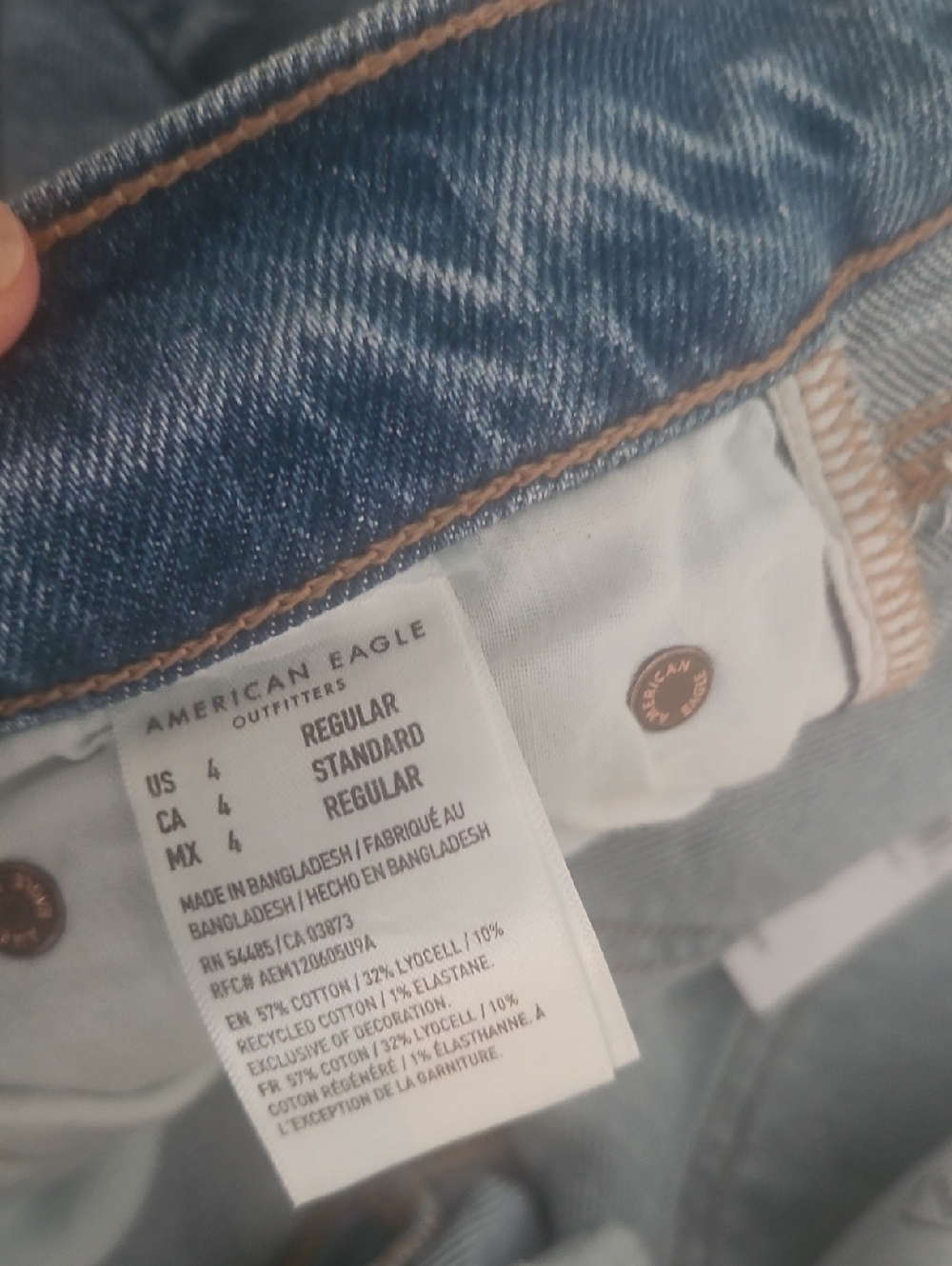 NWT American Eagle 90's Low-rise Skinny Kick Jeans - Picture 7 of 12
